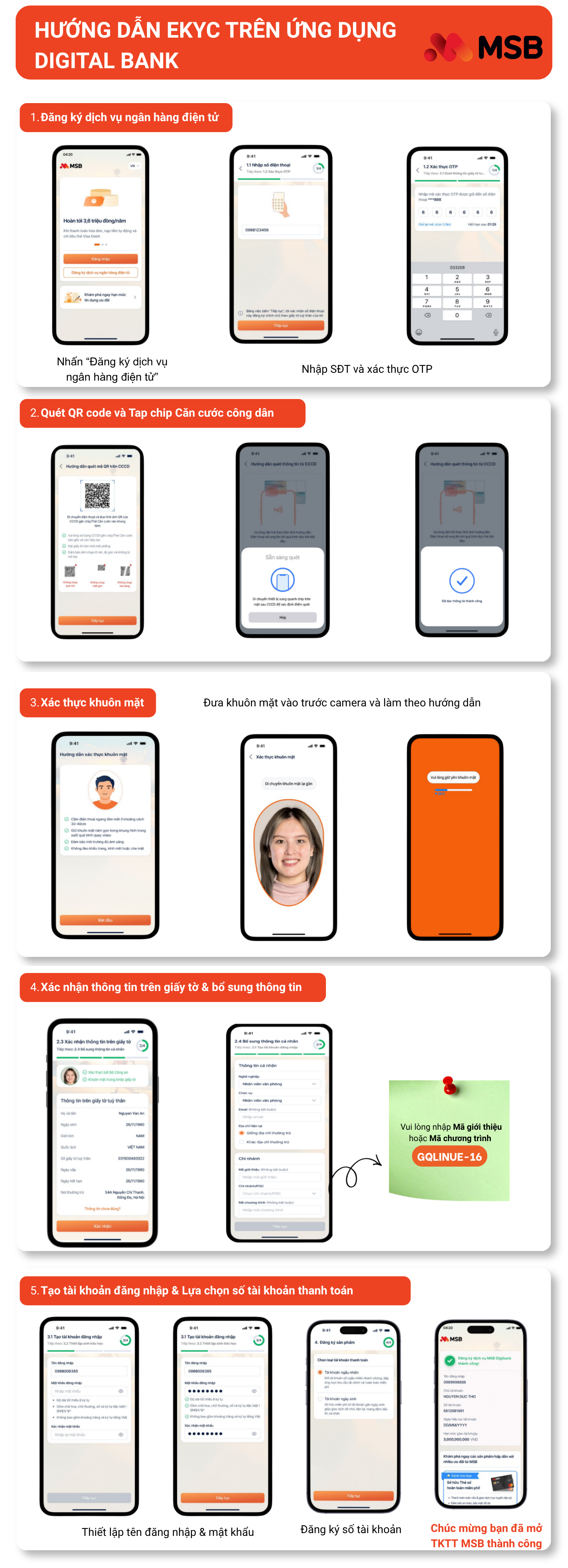 MSB Digital Bank create account