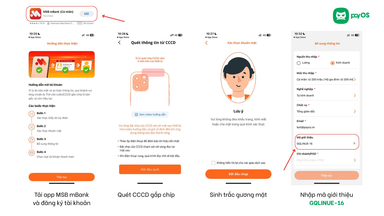 MSB mBank create account