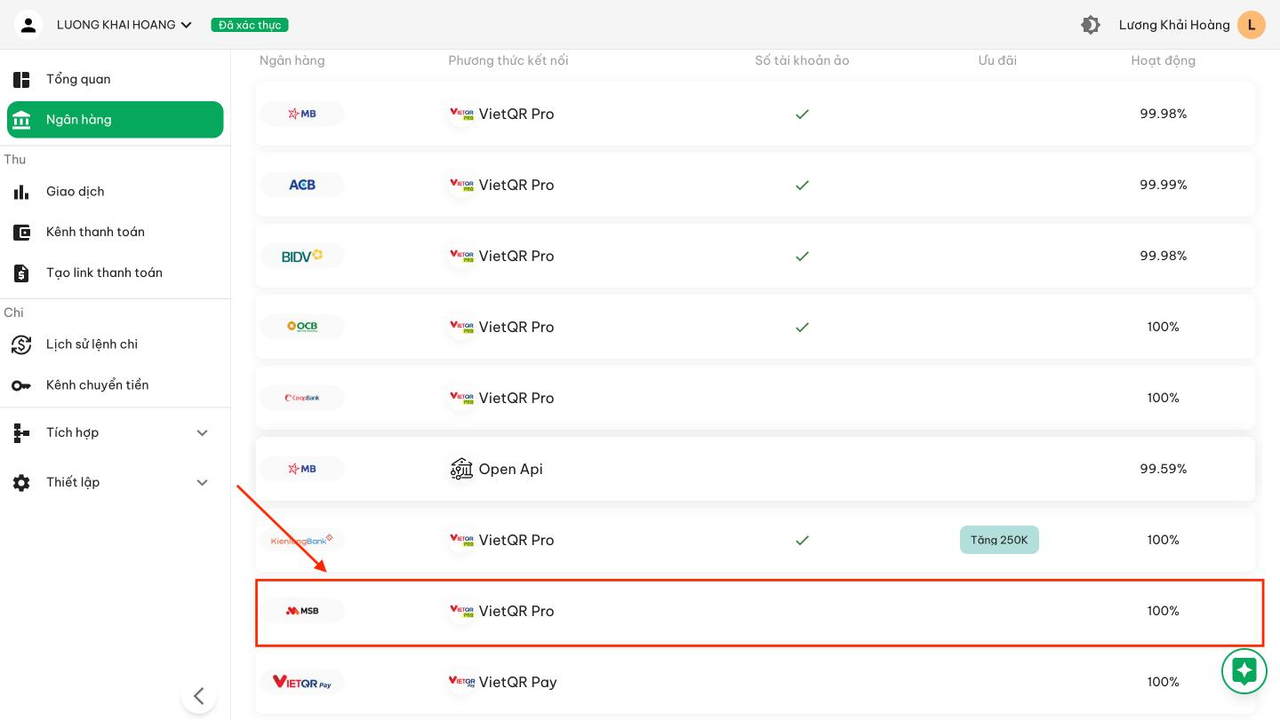 MSB mBank create merchant account 2