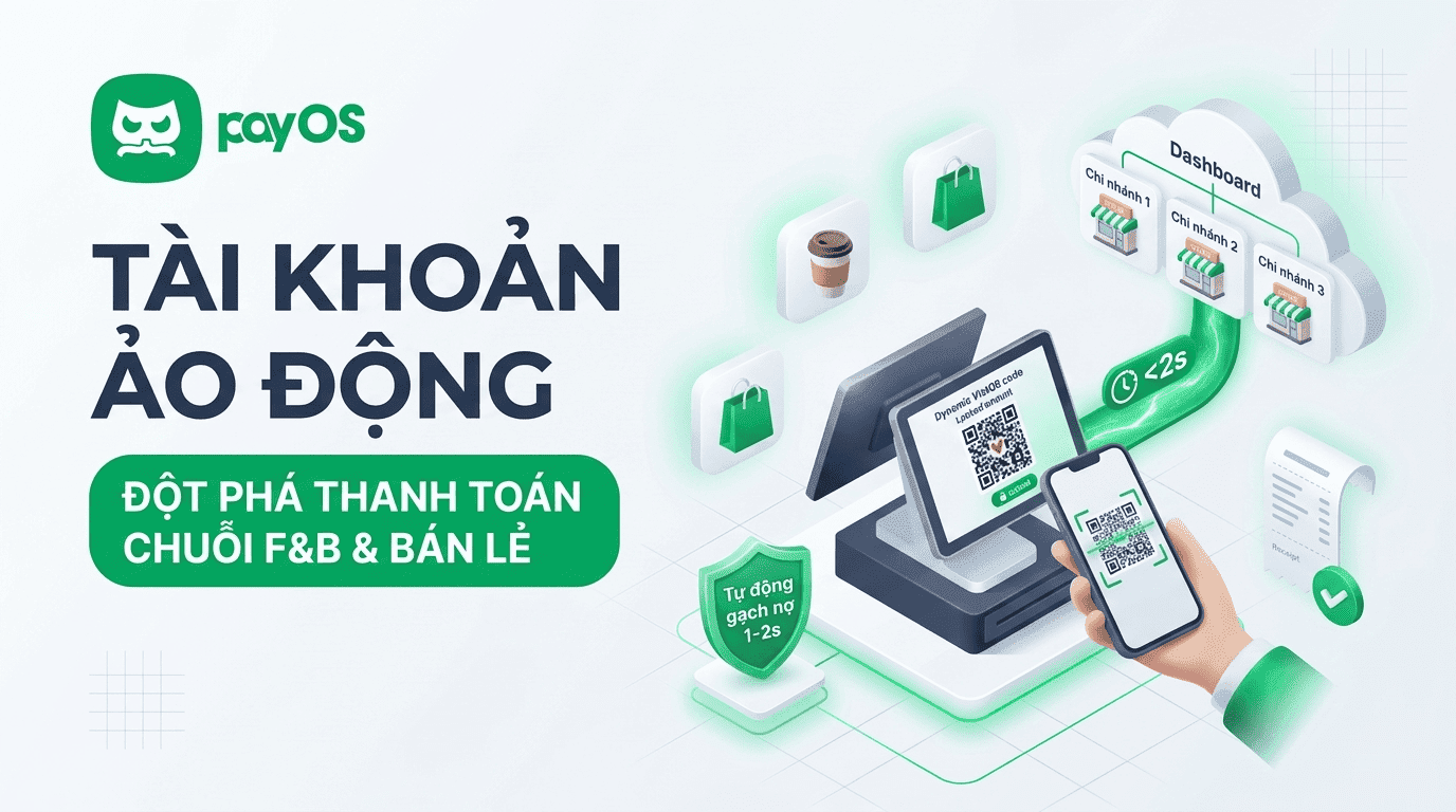 Nỗi đau thực tế tại quầy thu ngân của các chuỗi F&B và Bán lẻ — Tài khoản ngân hàng ảo động: Bí quyết giúp chuỗi F&B và