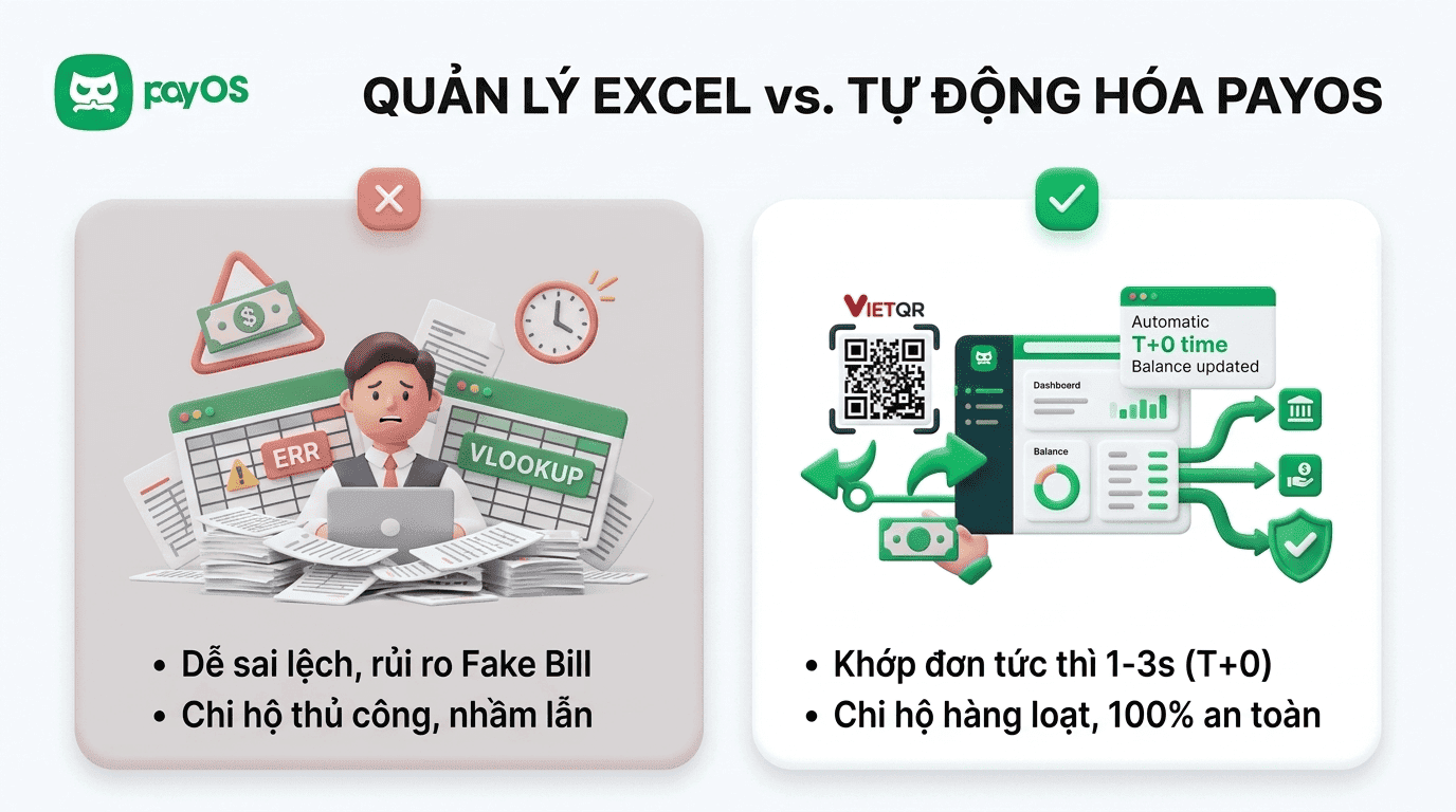 That thoat doanh thu am tham vi quan ly dong tien thu ho chi ho tren excel roi rac2