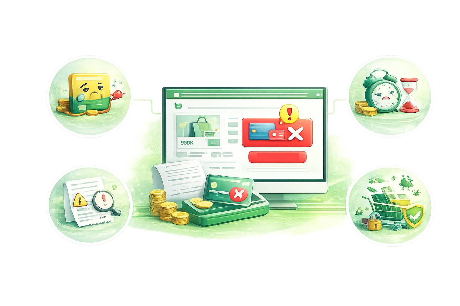 Website bán hàng gặp vấn đề khi thanh toán