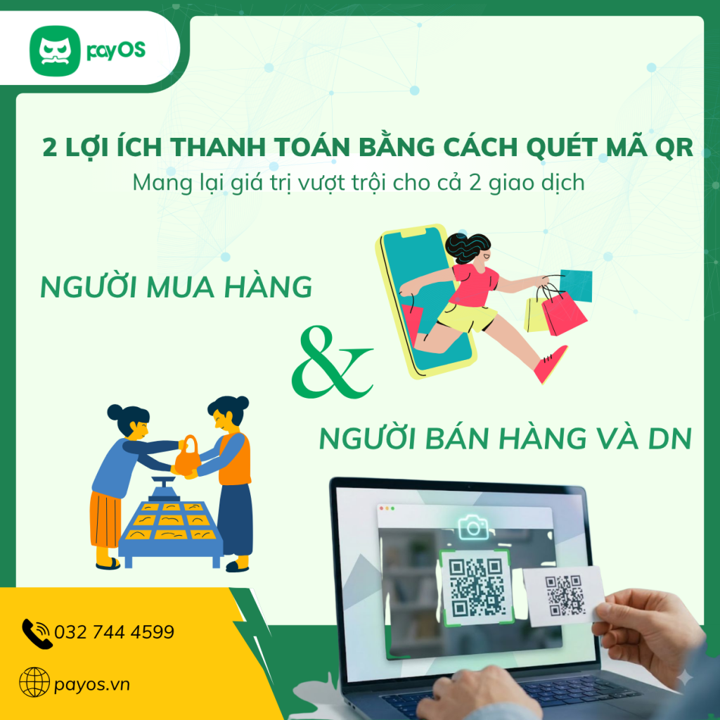 Thanh toán bằng cách quét mã QR