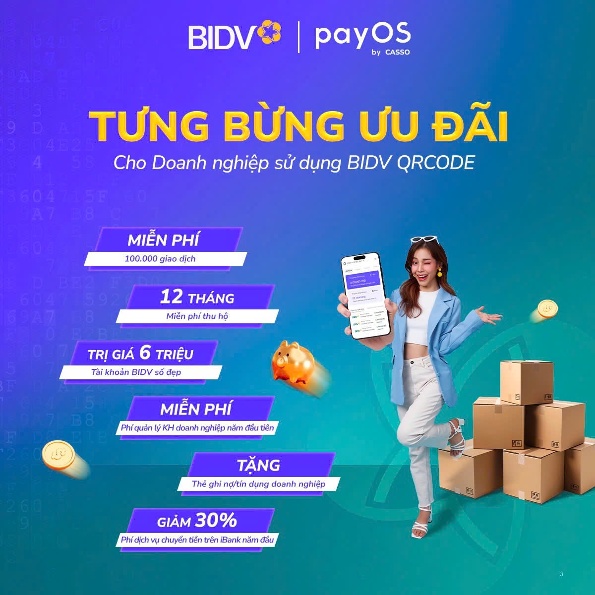 TẬN HƯỞNG ƯU ĐÃI ĐẶC BIỆT TỪ BIDV & CASSO